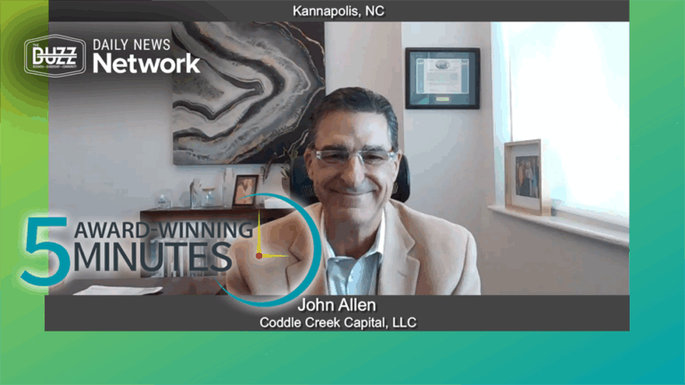 5 Award Winning Minutes With John Allen of Coddle Creek Capital, LLC